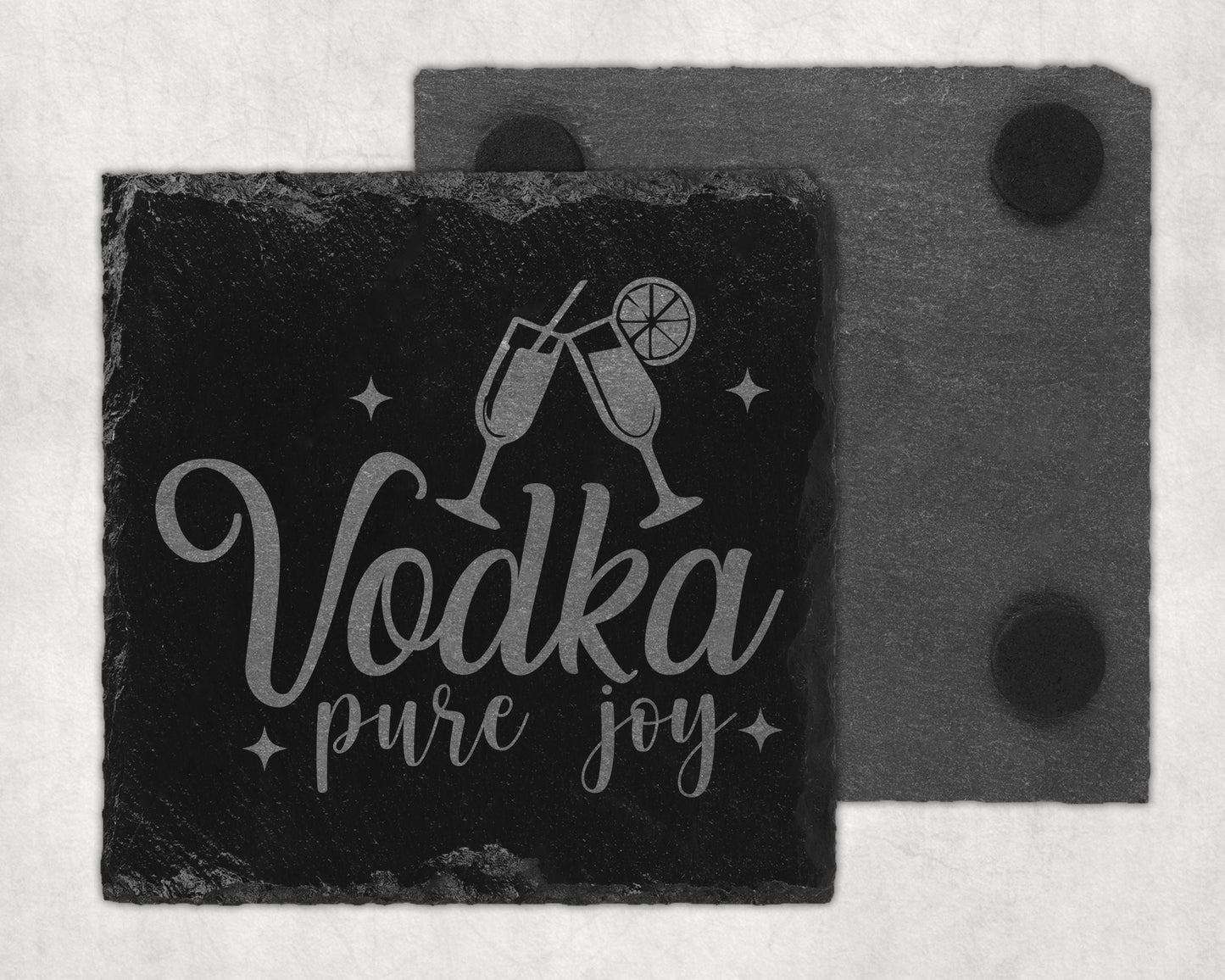 Bar Slate Coaster - Vodka (Set of 4) (E104) Shop Sentosa