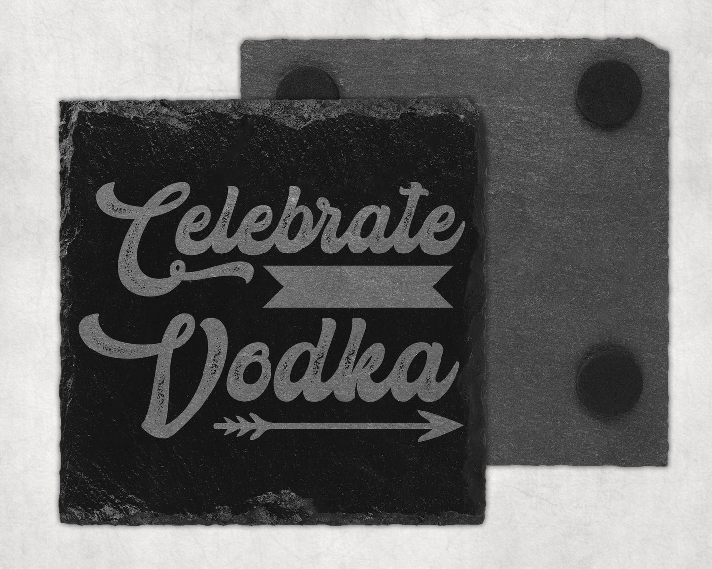 Bar Slate Coaster - Vodka (Set of 4) (E105) Shop Sentosa