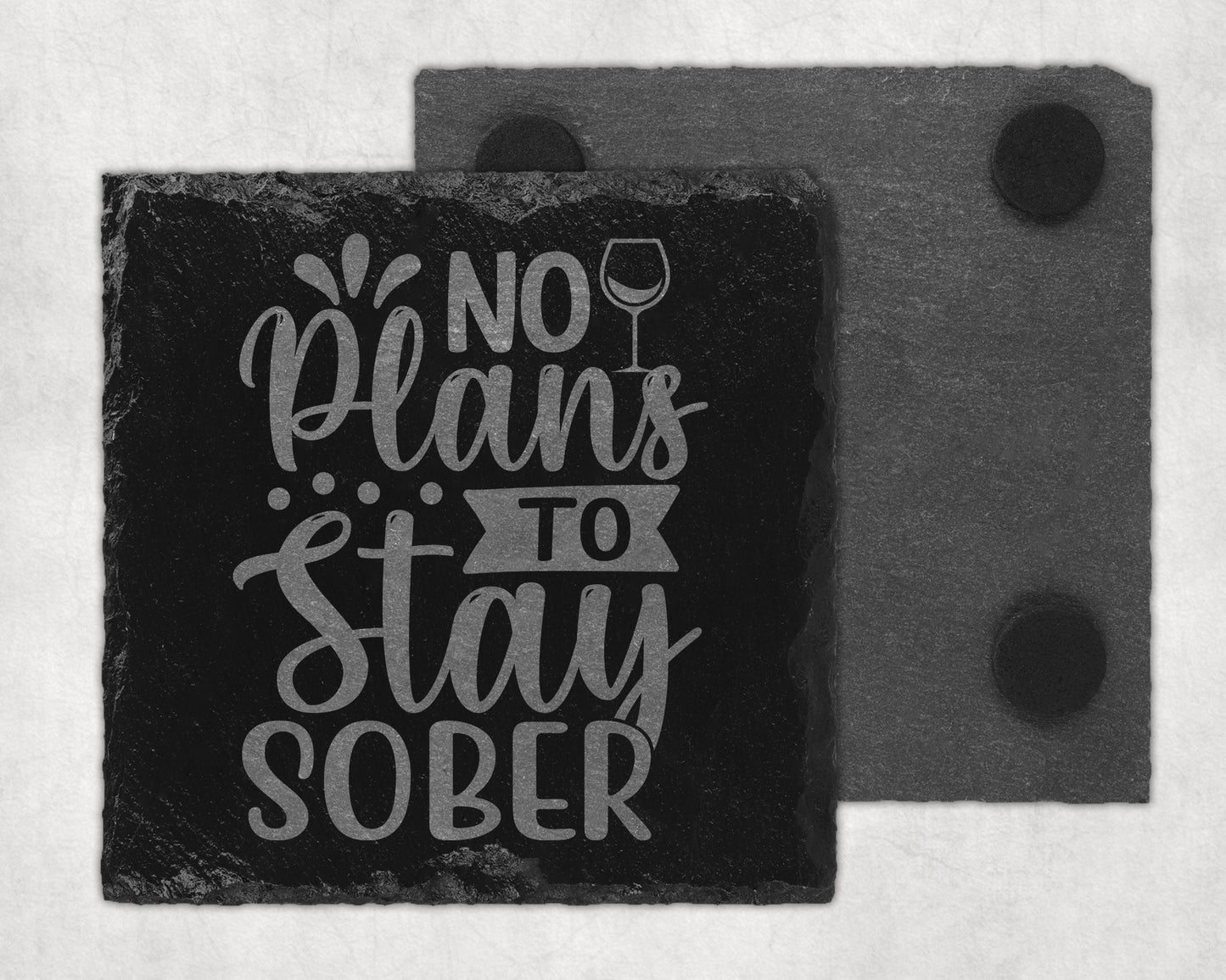 Bar Slate Coaster - Sober (Set of 4) (E107) Shop Sentosa