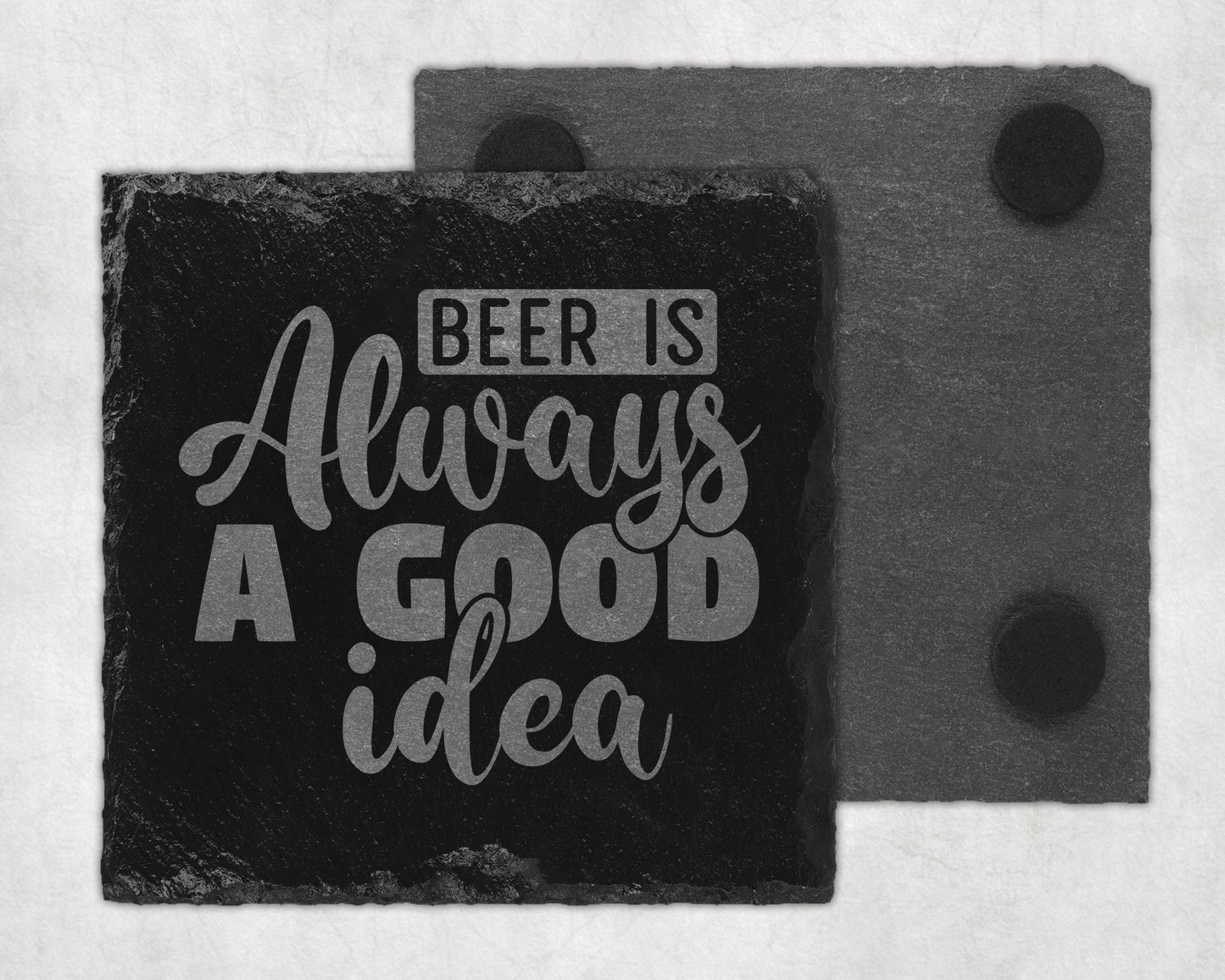 Bar Slate Coaster - Beer (Set of 4) (E11) Shop Sentosa