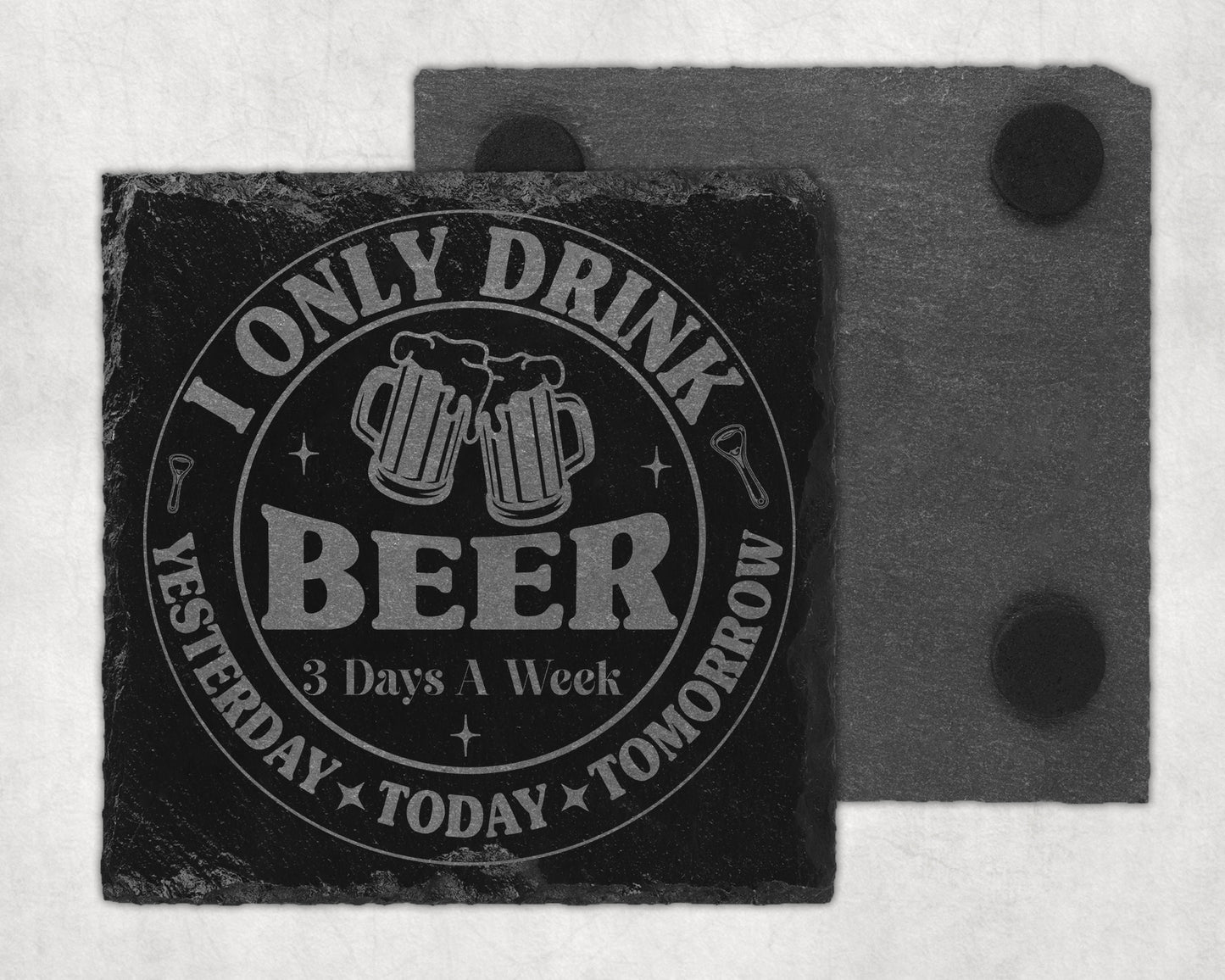 Bar Slate Coaster - Beer (Set of 4) (E110) Shop Sentosa