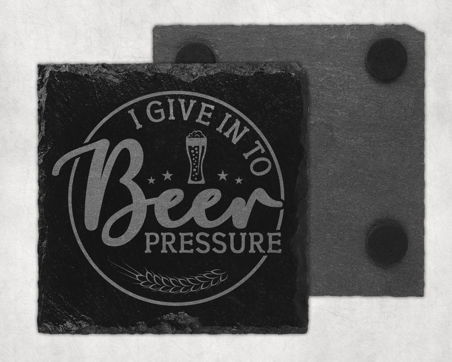 Bar Slate Coaster - Beer (Set of 4) (E111) Shop Sentosa