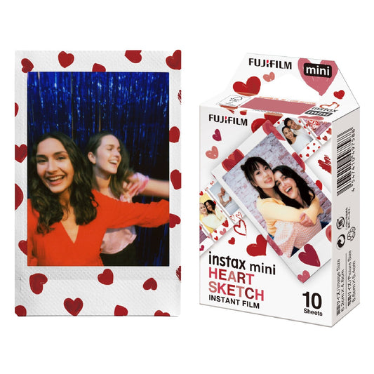 Fujifilm Instax Mini Heart Sketch Films (Refill) - 10 Sheets Pack Fujifilm