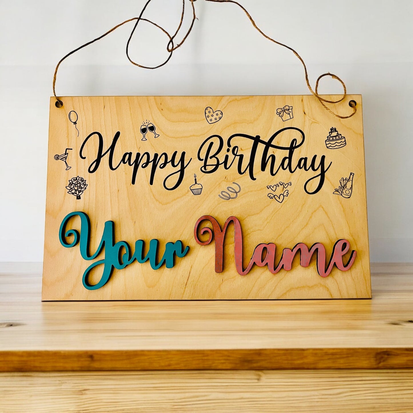 Personalized Wooden Birthday Plaque Shop Sentosa