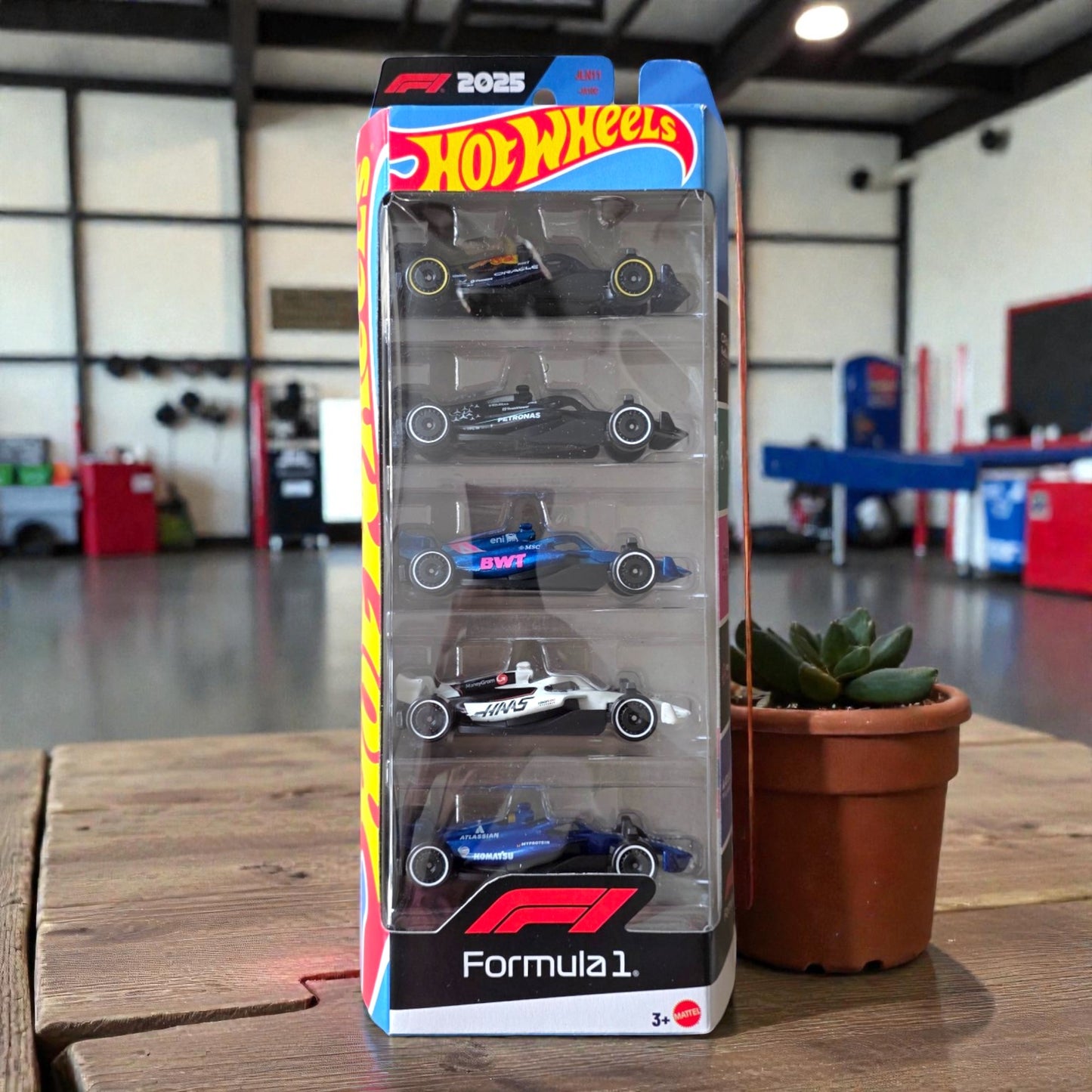 Hot Wheels Pack of 5 - Formula 1 - JLN11 Series - 2025 Edition - JA10C Mattel