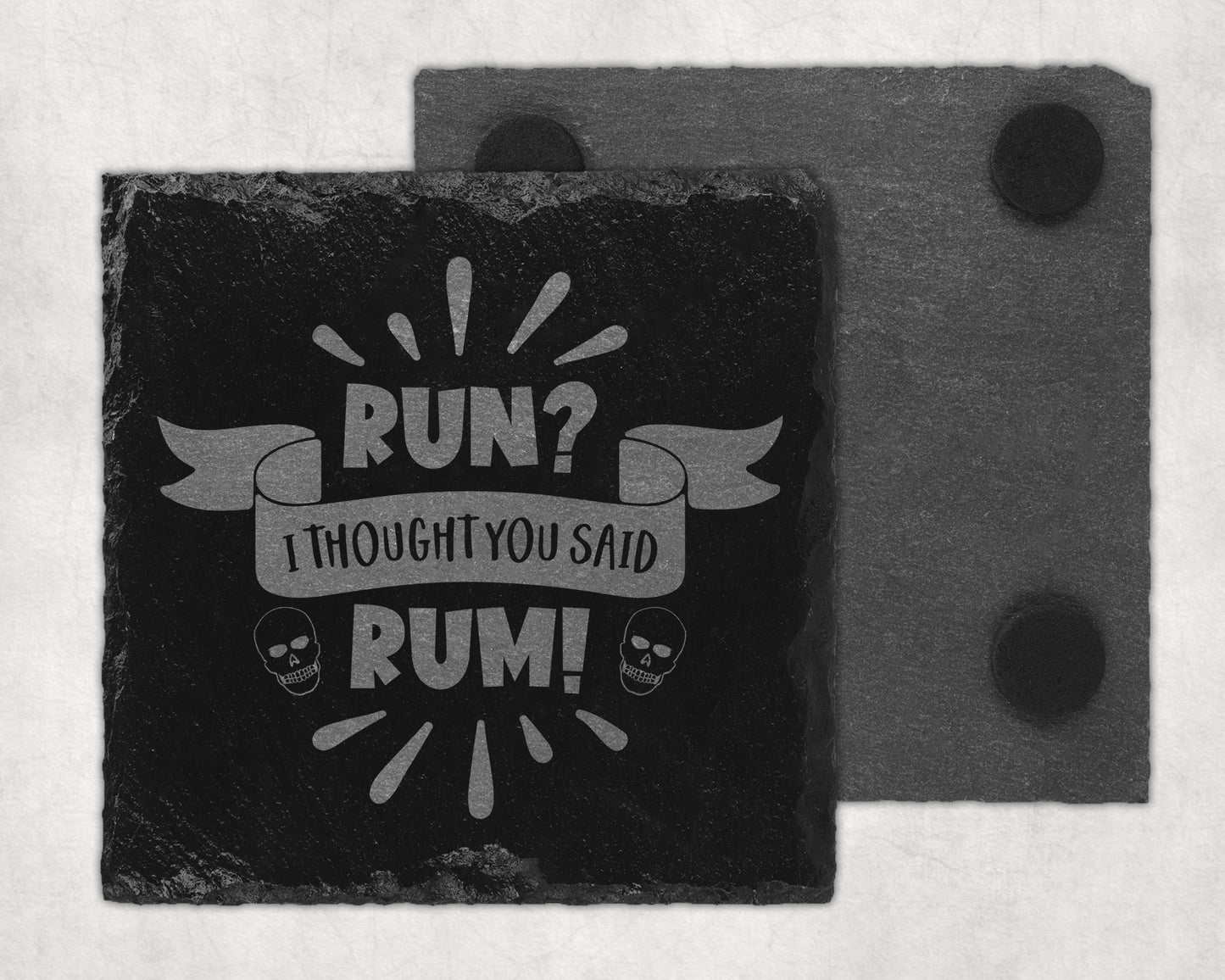 Bar Slate Coaster - Thought You Said Rum (Set of 4) (E33) Shop Sentosa