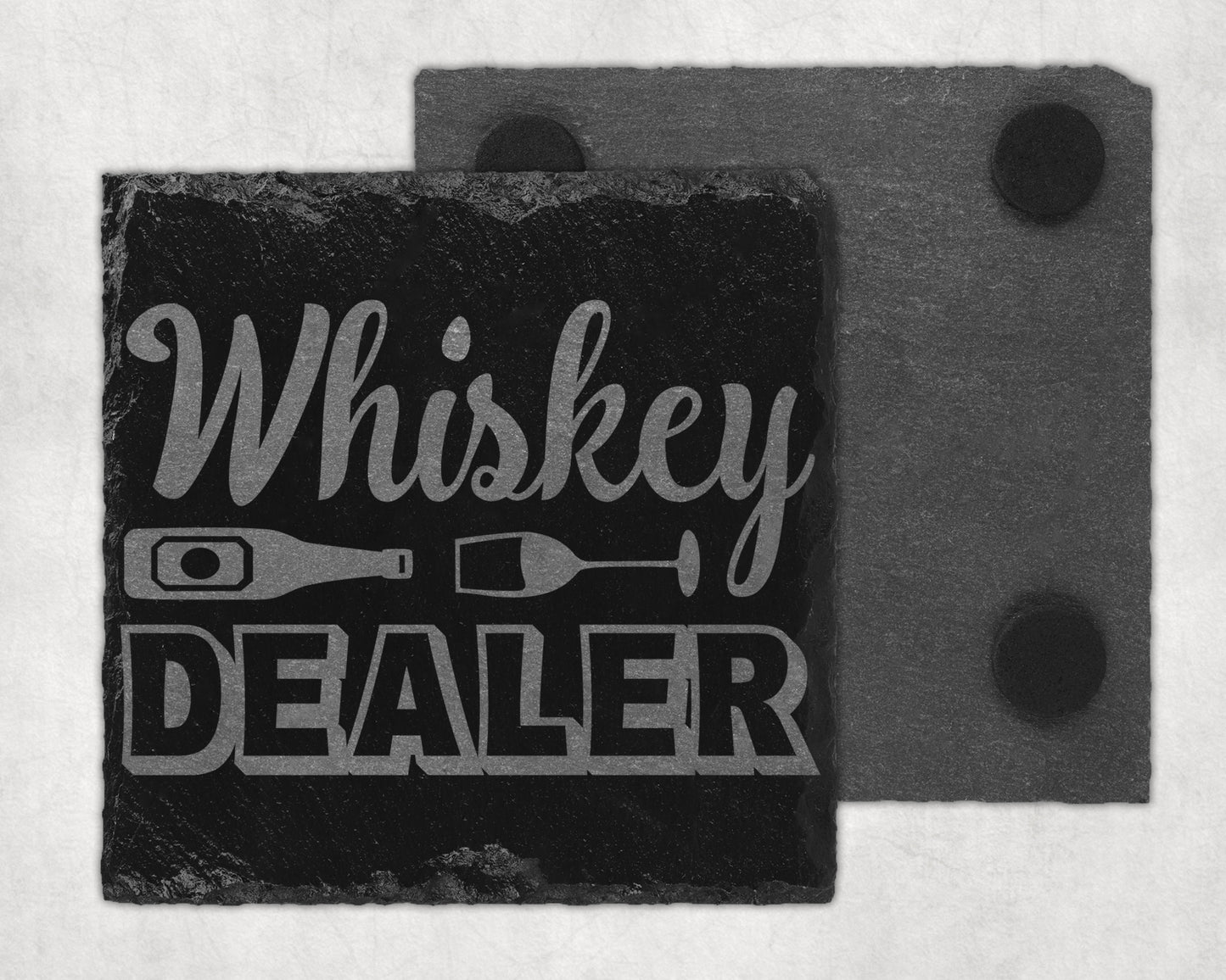Bar Slate Coaster - Whiskey Dealer (Set of 4) (E49) Shop Sentosa
