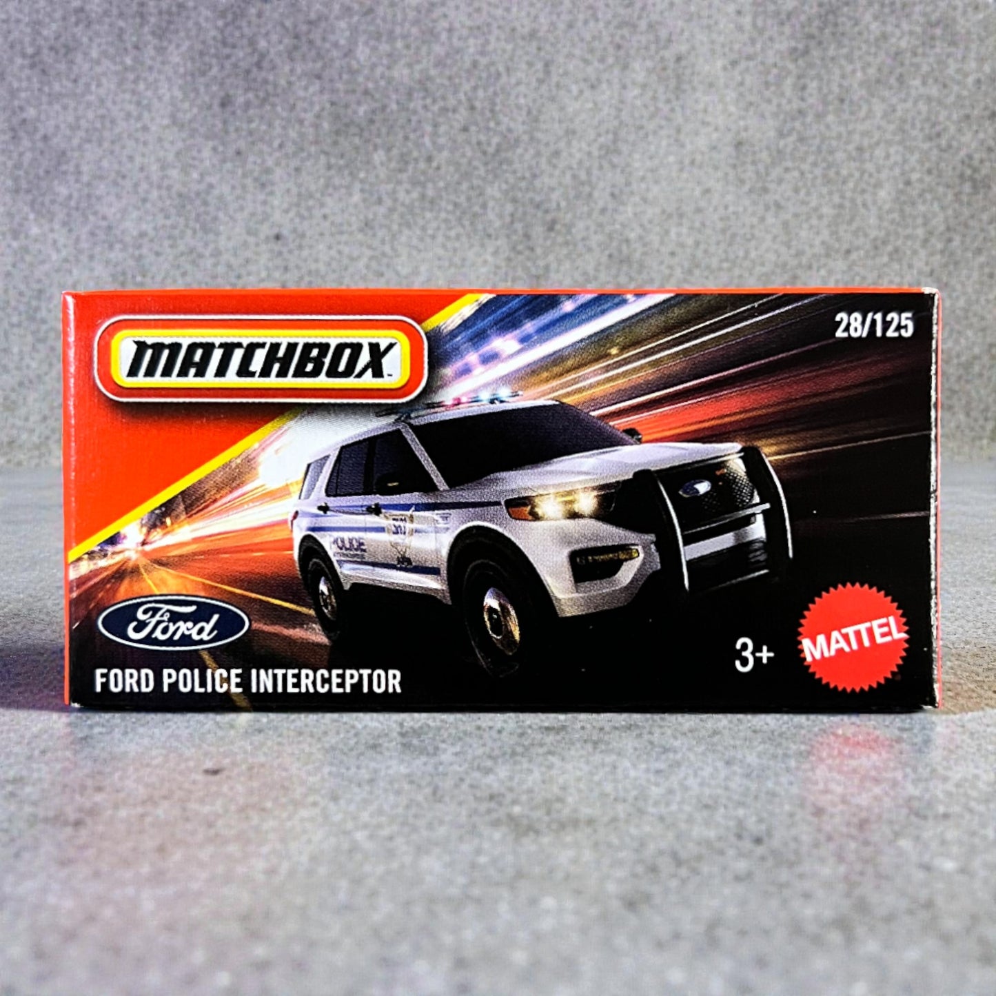 Matchbox Power Grabs - Ford Police Interceptor - DNK70 - 28/125 Mattel