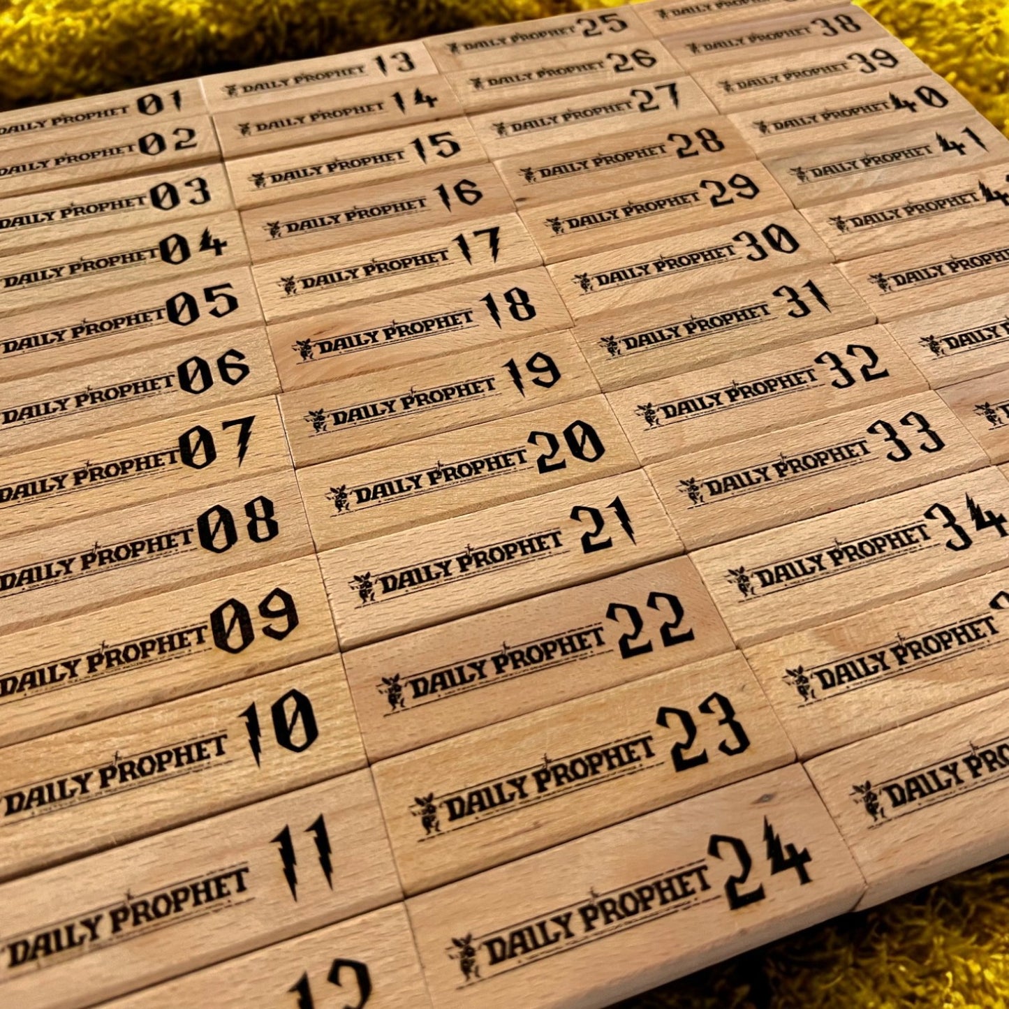 The Harry Potter Jenga Edition - 48 Blocks with Magical Questions for Fans, Wooden Box Storage, Movie Trivia Questions Sentosa