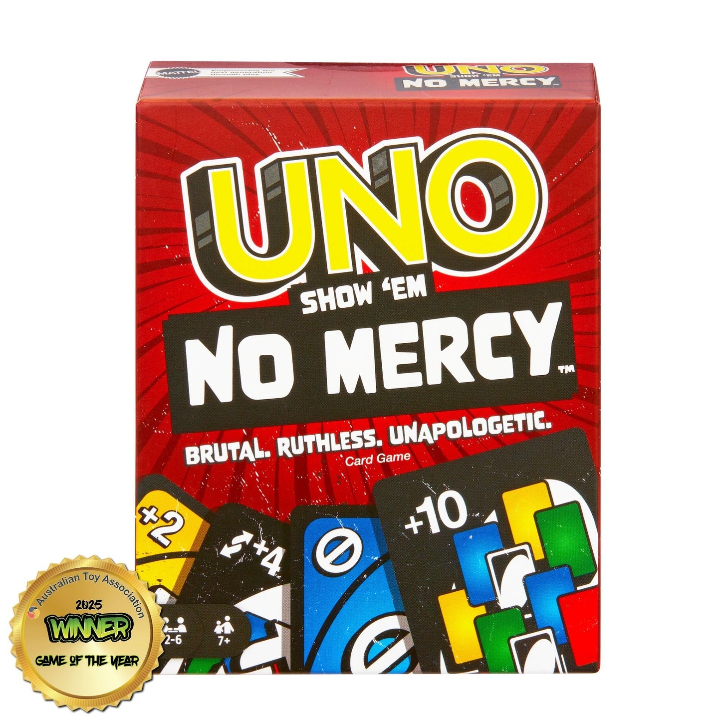 UNO Show ’Em No Mercy Storage Box - Multicolor Card Deck Organizer Case Shop Sentosa