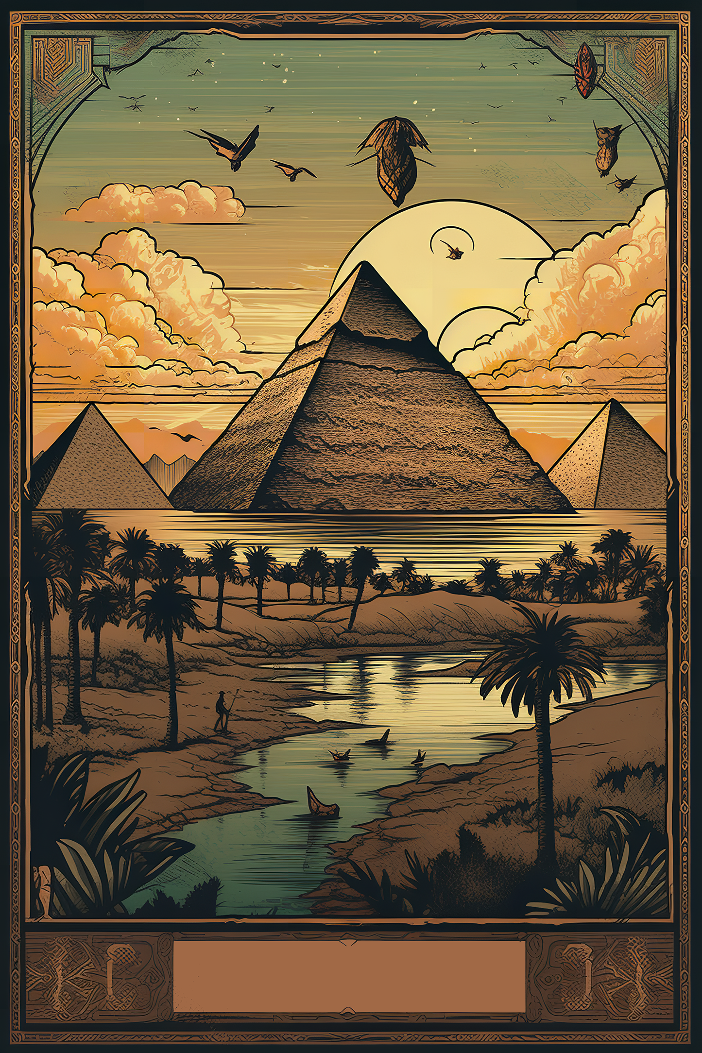 Egypt Vintage Travel Posters (Set of 9) Shop Sentosa