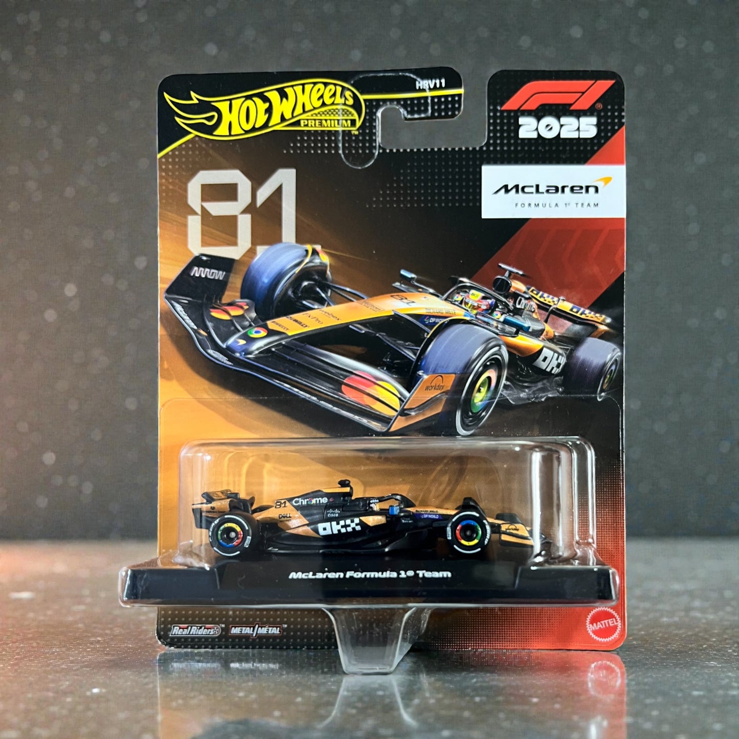 Hot Wheels Premium - McLaren Formula 1 Team #81 - HRV11 - 2025 Edition - IMPORTED Mattel