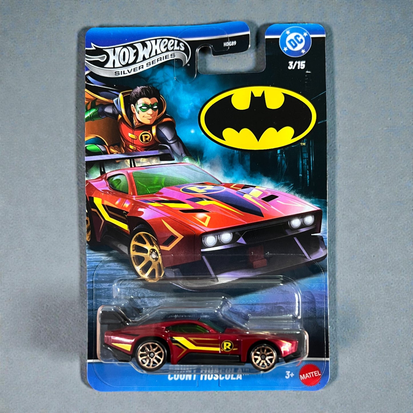 Hot Wheels Silver Series - Count Muscula - 3/15 - DC Comics Batman - HDG89 Mattel