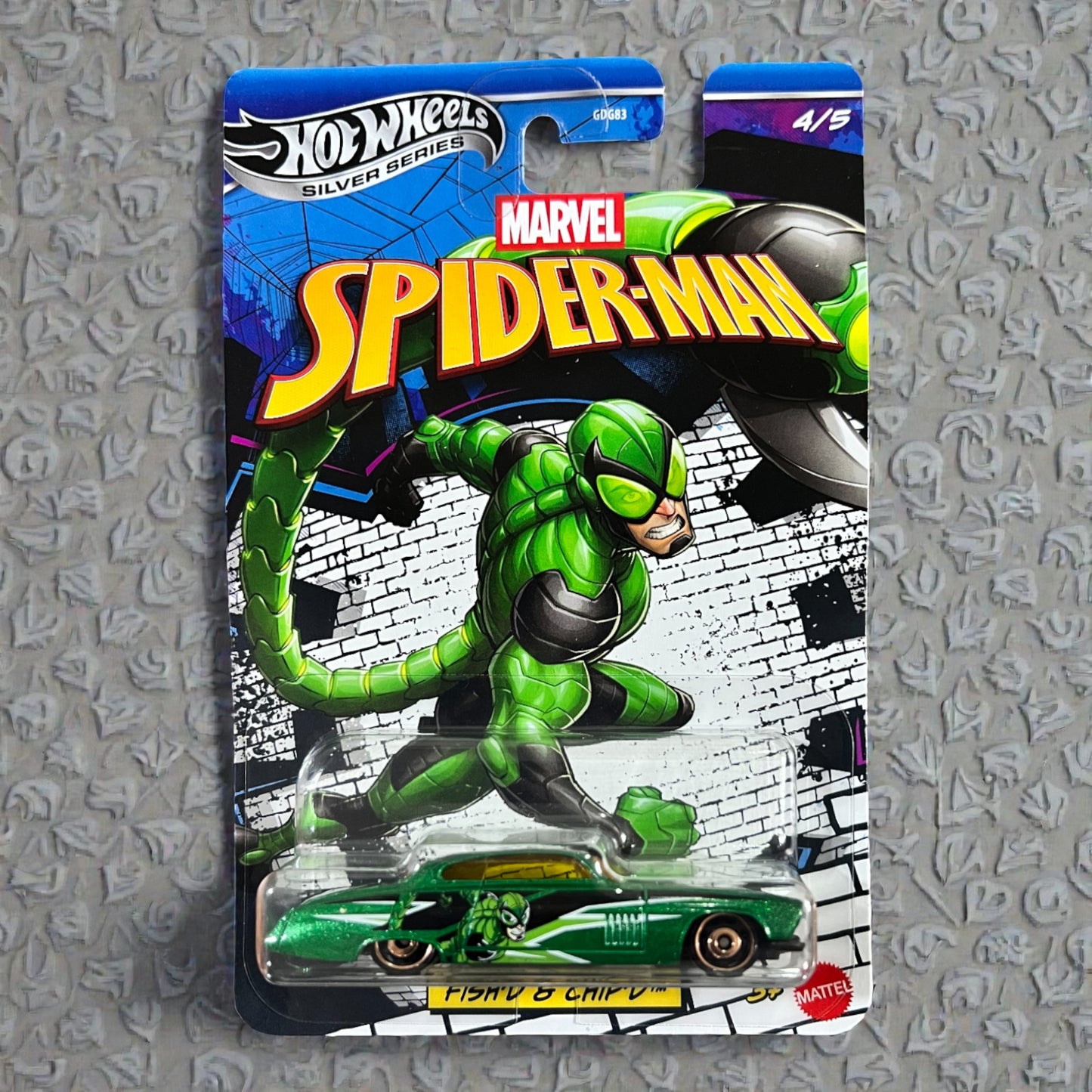Hot Wheels Silver Series - Fish'd & Chip'd - 4/5 - Marvel SpiderMan - GDG83 Mattel