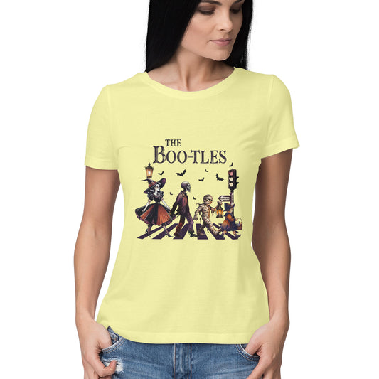 The Bootles Women's T-Shirt Butter Yellow Printrove