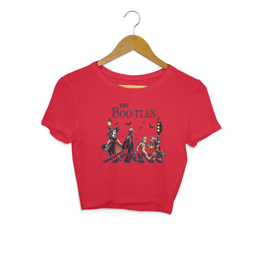 The Bootles Crop Top Red Printrove