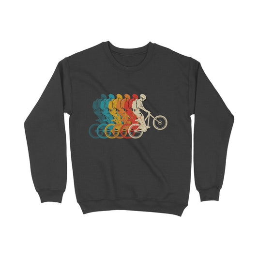 Mountain Bike Sweatshirt Black Printrove