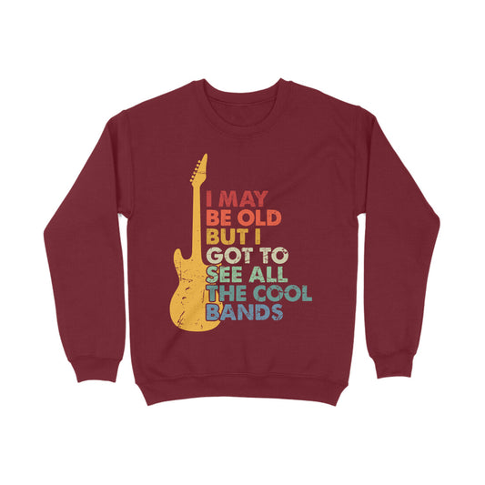 Music Quote Sweatshirt Maroon Printrove