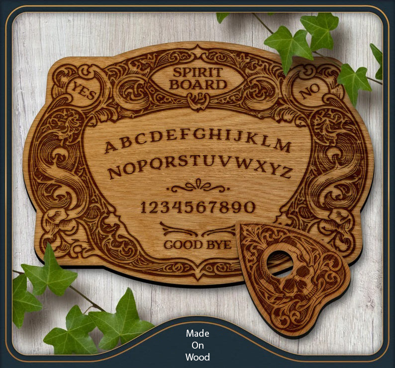 Ouija Board Set - Made On Birch Wood Shop Sentosa
