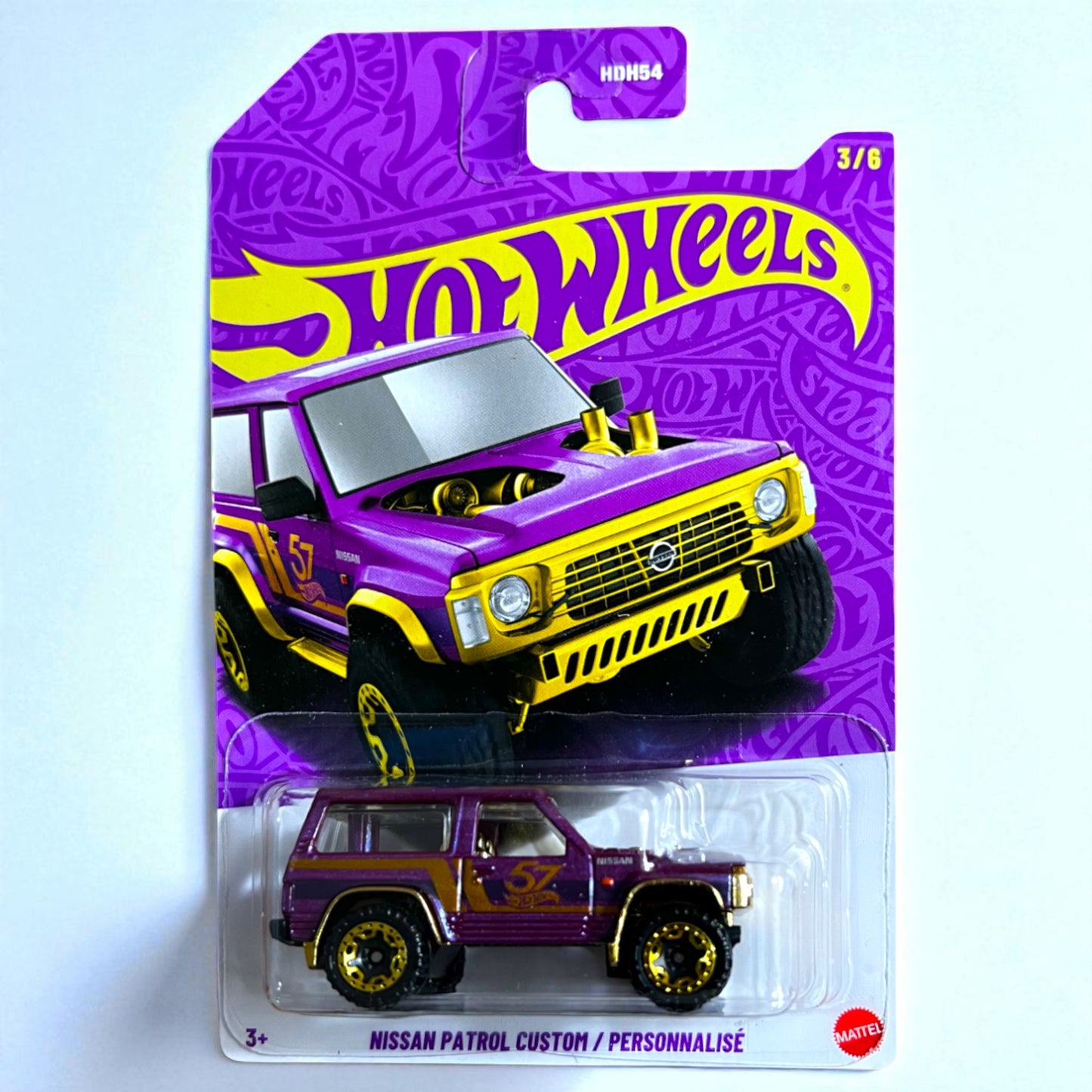 Hot Wheels 57th Anniversary Series - Nissan Patrol - Purple Gold Edition Mattel