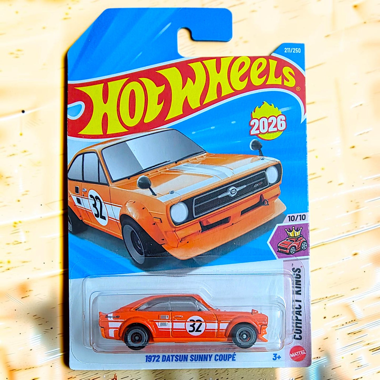 Hot Wheels - 1972 Datsun Sunny Coupe - 211/250 - 2026 Edition - M Case