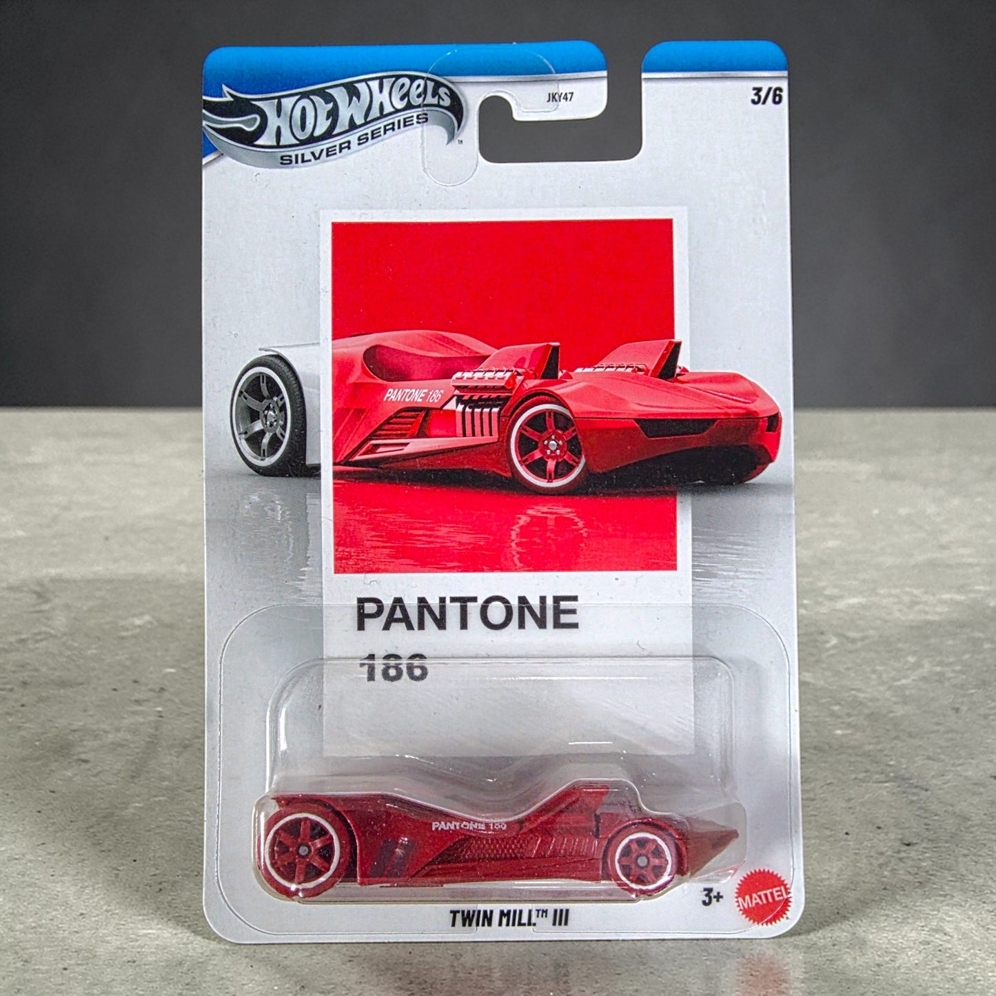 Hot Wheels Silver Series - Twin Mill III - Pantone 186 Series - 3/6 - JKY47 Mattel