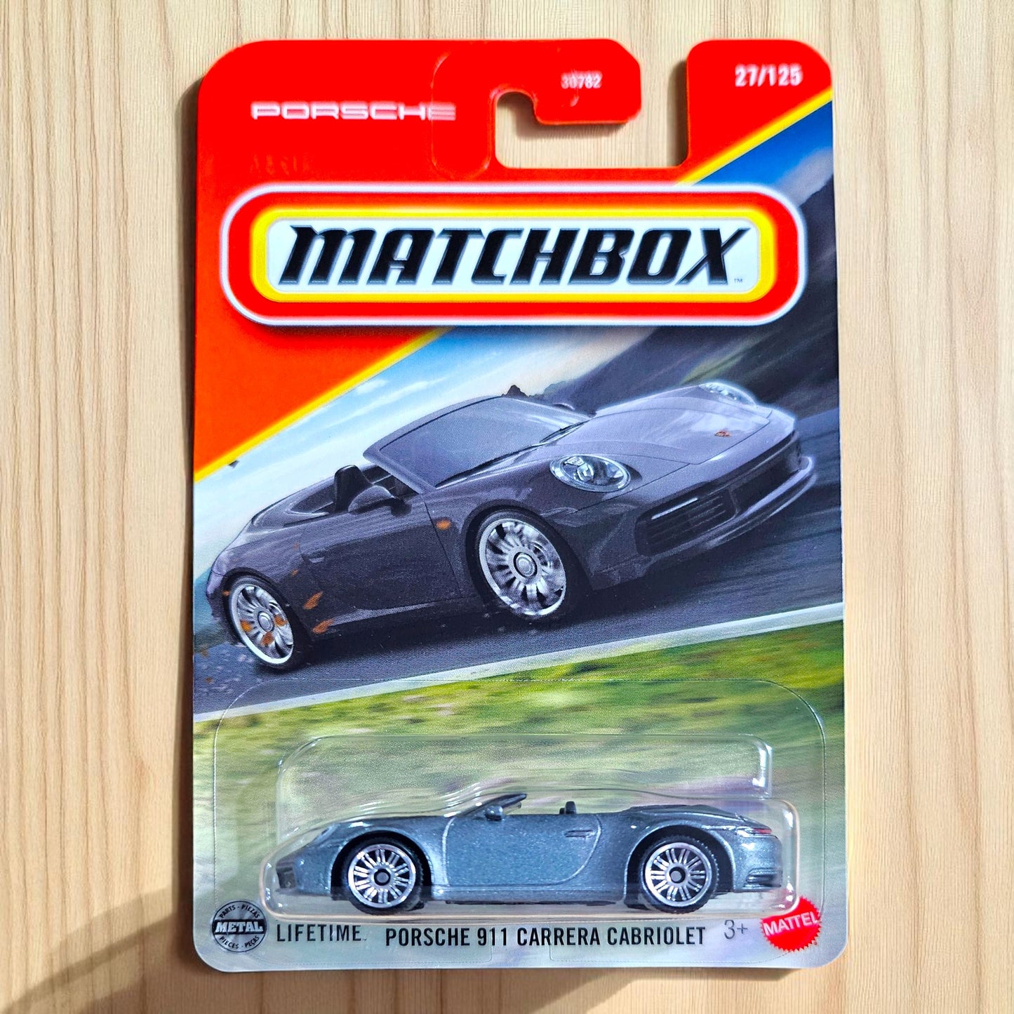 Porsche 911 Carrera Cabriolet - Hot Wheels Matchbox (27/125) - 30782 Series (2025 Edition) Collectors Edition Mattel