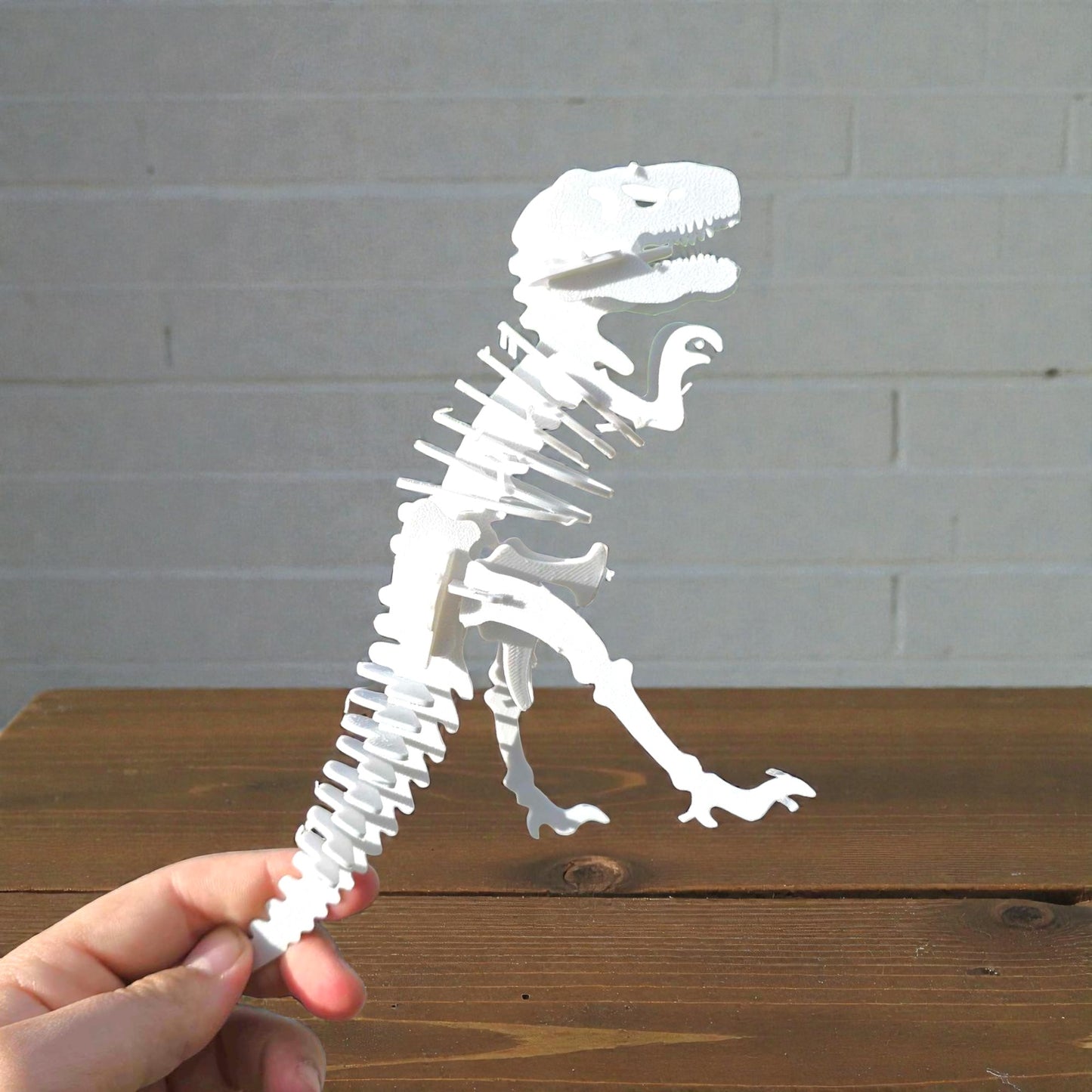 T-Rex Dinosaur Puzzle Kit Card - DIY Numbered Skeleton Model Toy for Kids | STEM Educational Build & Play Dinosaur Sentosa