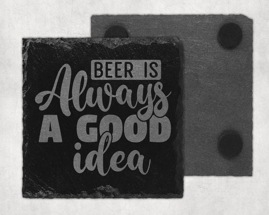Bar Slate Coaster - Beer (Set of 4) (E106) Shop Sentosa