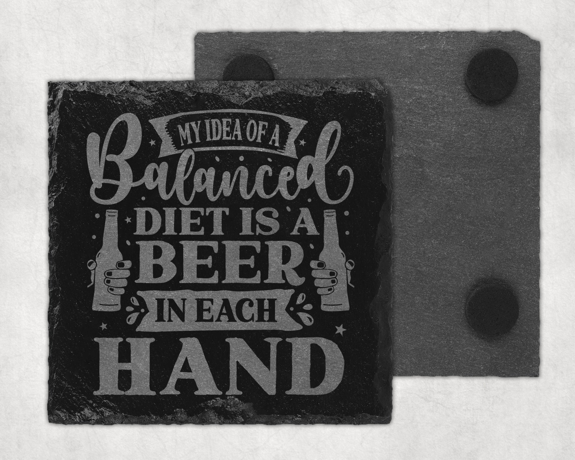 Bar Slate Coaster - Beer (Set of 4) (E114) Shop Sentosa