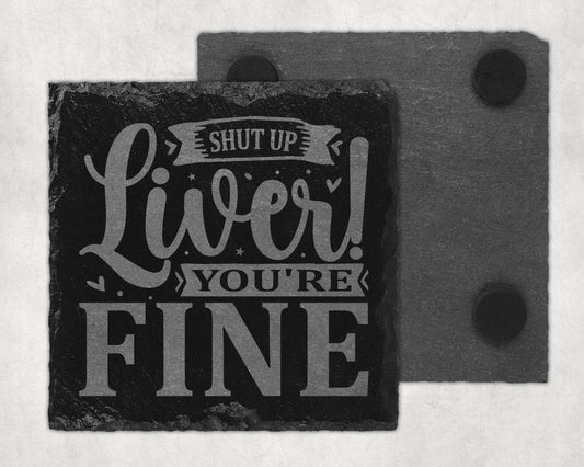 Bar Slate Coaster - Liver (Set of 4) (E115) Shop Sentosa