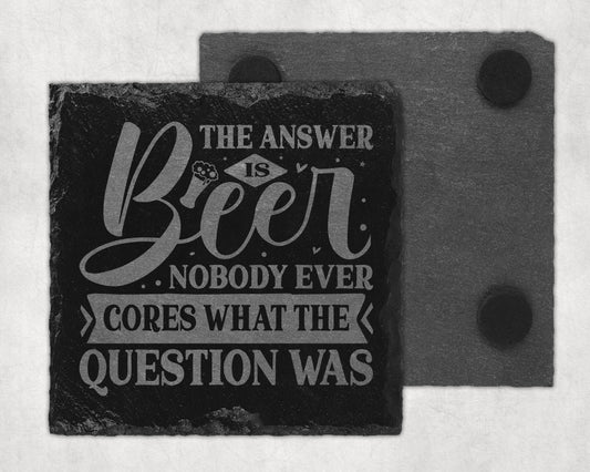 Bar Slate Coaster - Beer (Set of 4) (E116) Shop Sentosa