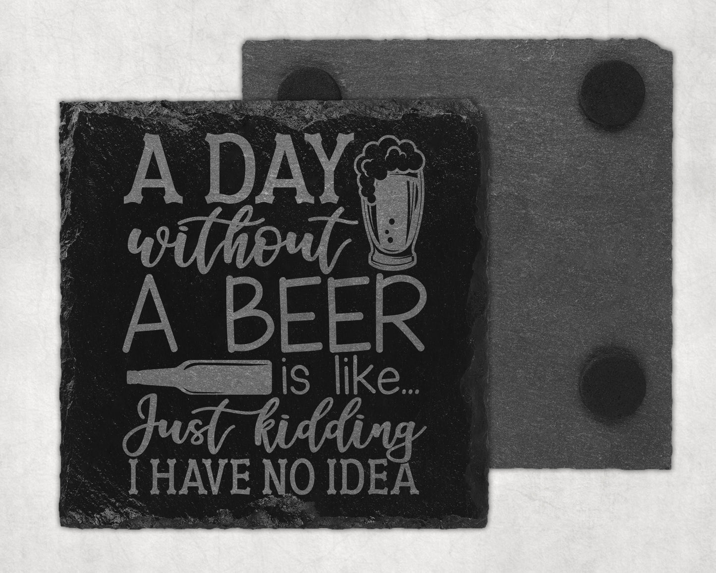 Bar Slate Coaster - Beer (Set of 4) (E117) Shop Sentosa