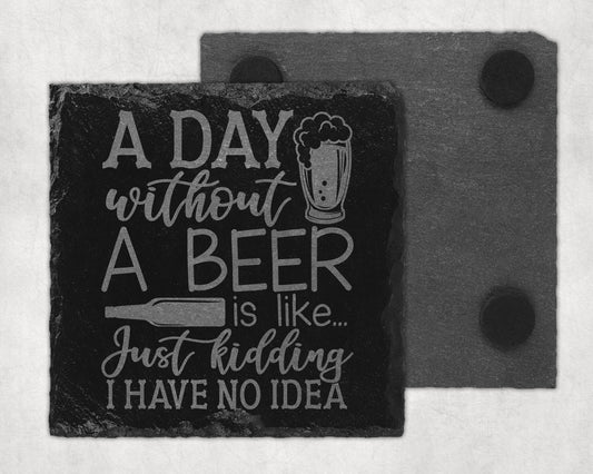 Bar Slate Coaster - Beer (Set of 4) (E117) Shop Sentosa