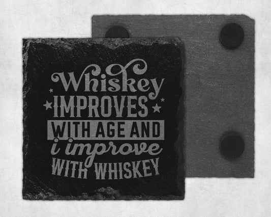 Bar Slate Coaster - Whiskey (Set of 4) (E121) Shop Sentosa