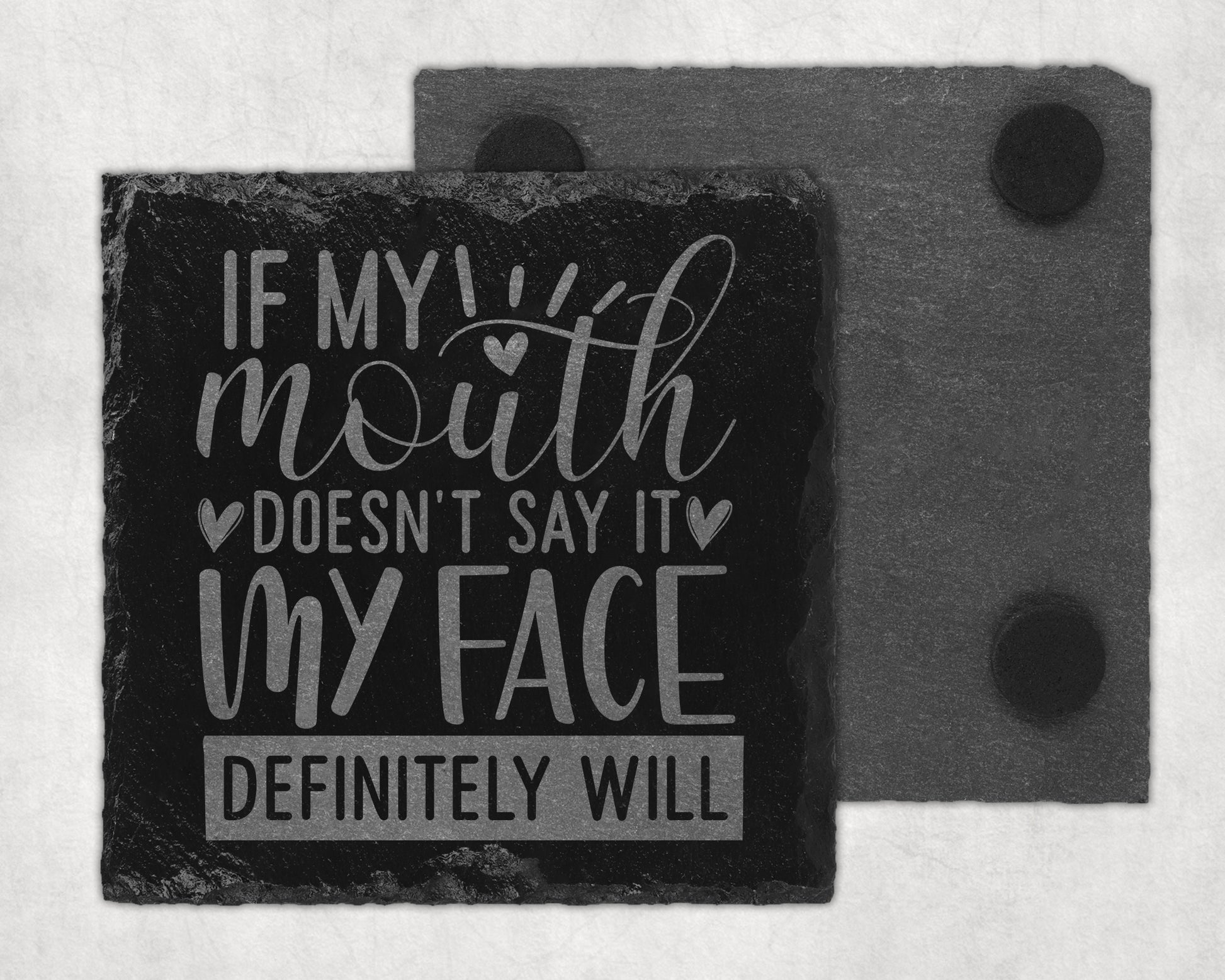Bar Slate Coaster - Funny Quotes (Set of 4) (E122) Shop Sentosa