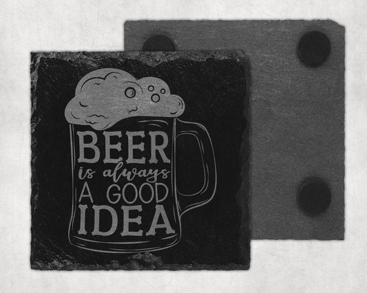 Bar Slate Coaster - Beer (Set of 4) (E125) Shop Sentosa