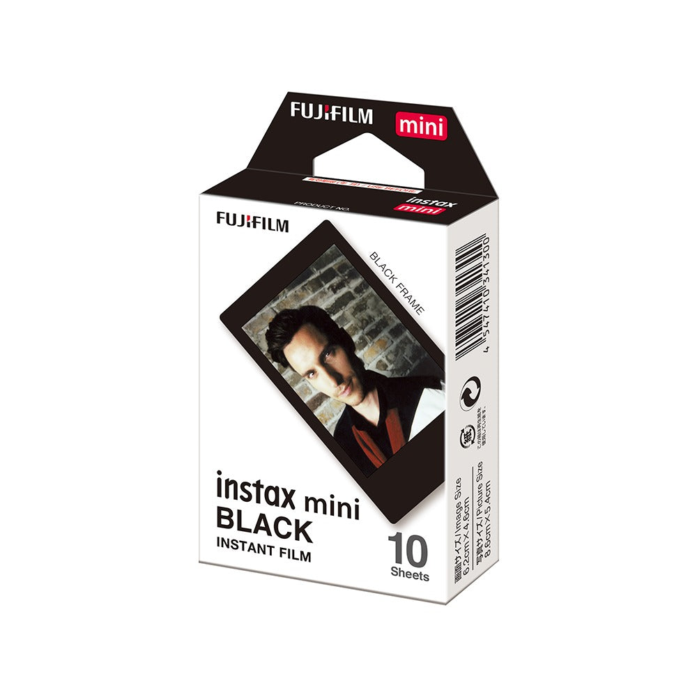 Fujifilm Instax Mini Black Films (Refill) - 10 Sheets Pack Fujifilm