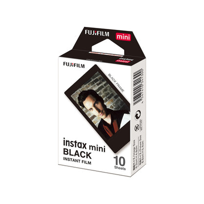 Fujifilm Instax Mini Black Films (Refill) - 10 Sheets Pack Fujifilm