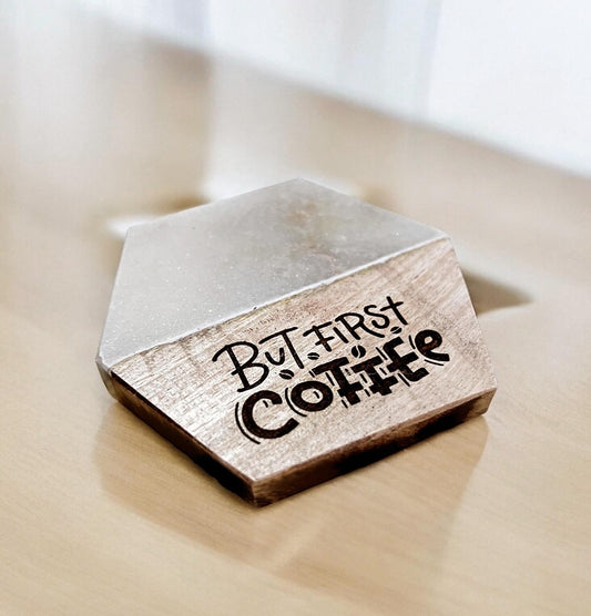 Marble Wood Tea/Coffee Coasters Shop Sentosa