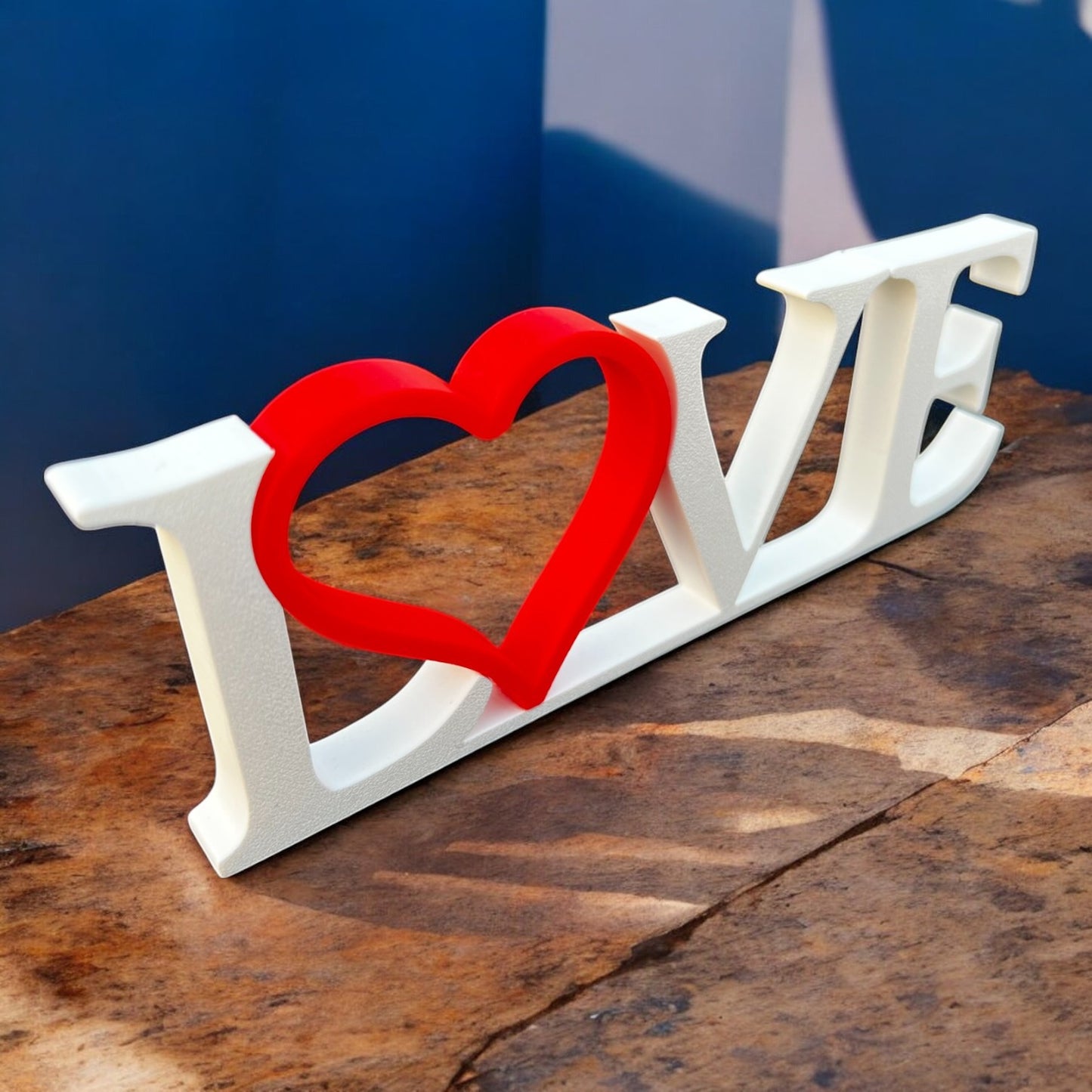 LOVE Decorative Tabletop Accent with Red Heart Shop Sentosa