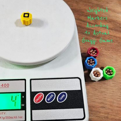 Squid Game - Traditional Gonggi Game Set with Marble Case (Weighted Gonggi) Shop Sentosa