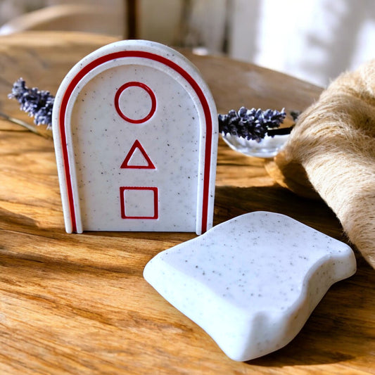 Iconic Flying Stone Game Hit Series Inspired Game Marble Design Set with Red Inline Topple The House Shop Sentosa