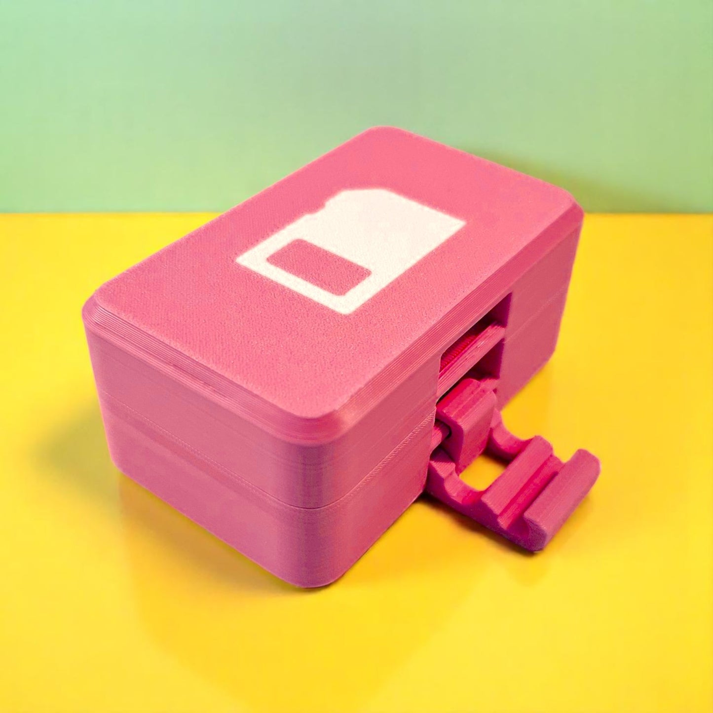 Compact SD & Micro SD Card Storage Box | Holds 12 SD + 12 Micro SD Cards | Portable & Durable Organizer Sentosa Color Lab