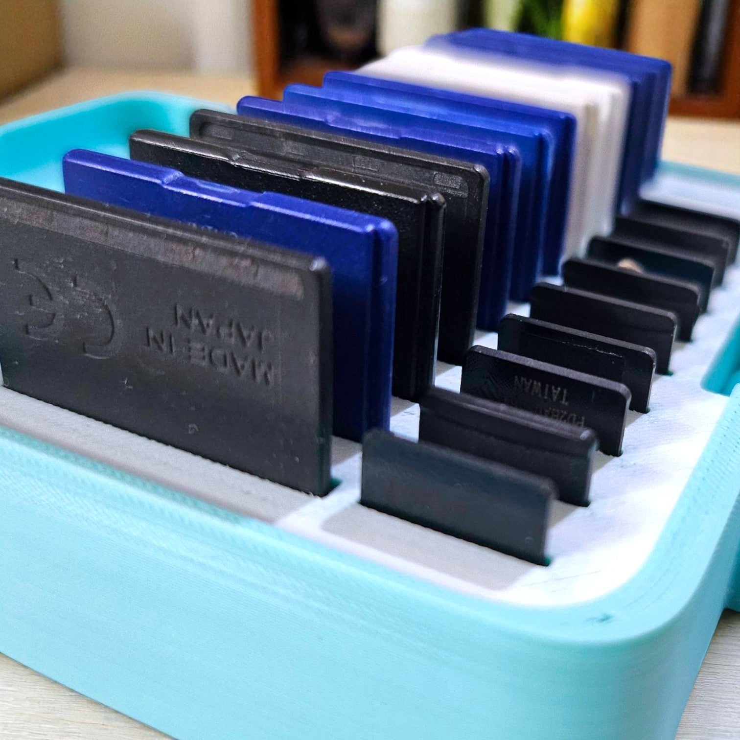 Compact SD & Micro SD Card Storage Box | Holds 12 SD + 12 Micro SD Cards | Portable & Durable Organizer Sentosa Color Lab
