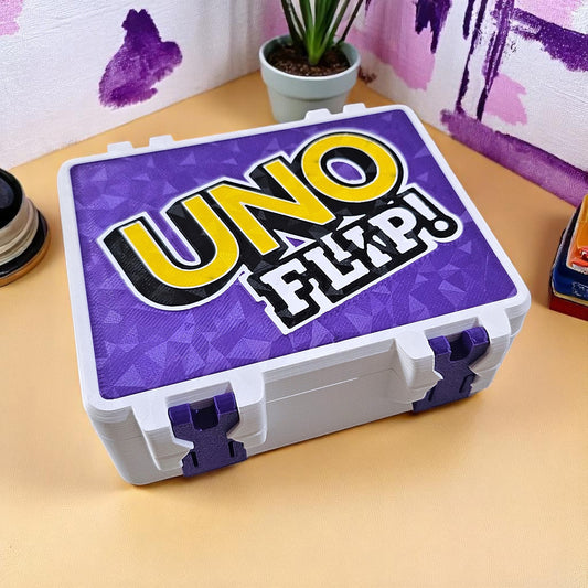 UNO Flip Card Storage Box Flip Double Deck Storage Box Only Sentosa Color Lab