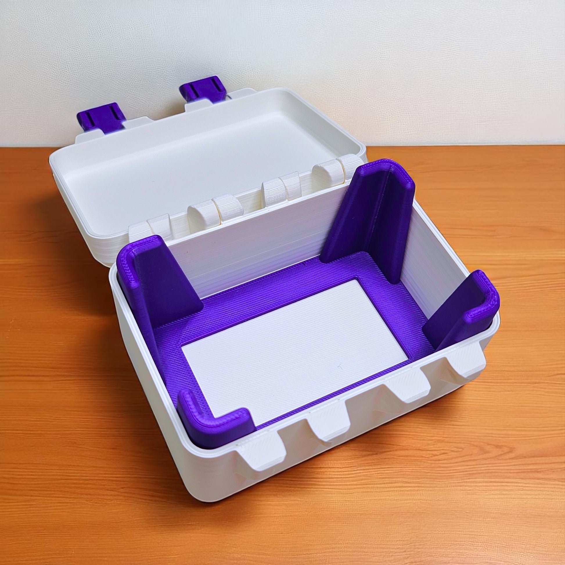 UNO Flip Card Deck Storage Case with Secure Snap Locks & Tray Sentosa Color Lab