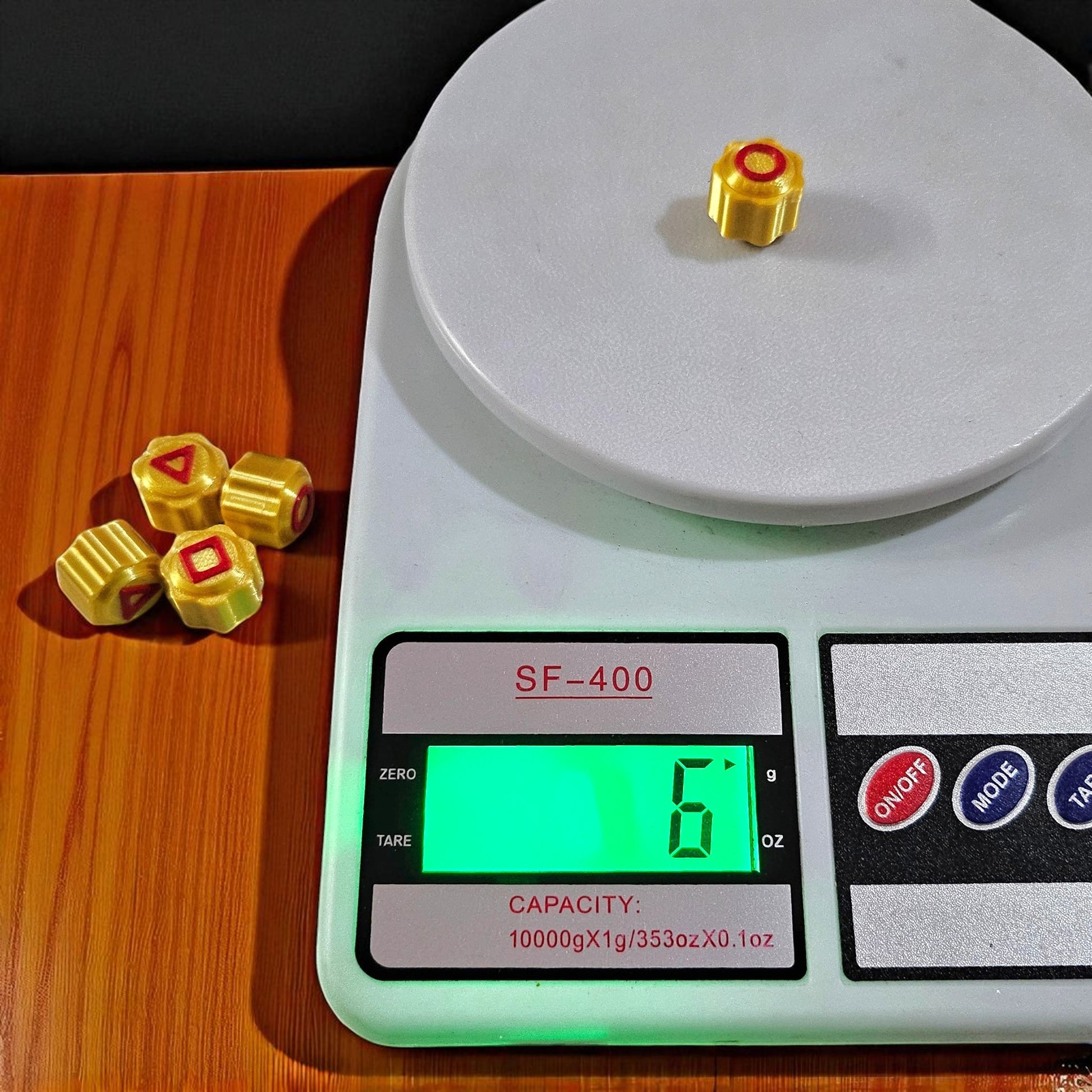 Gold Squid Game Gonggi Set Traditional Hand-Eye Skill Game with Case Sentosa Color Lab