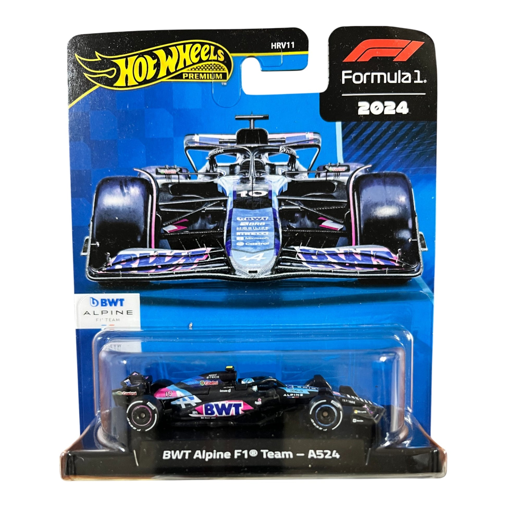 Hot Wheels Premium Formula 1 - BWT Alpine F1 Team A524 (#10) - HRV11 Series (2025) Mattel