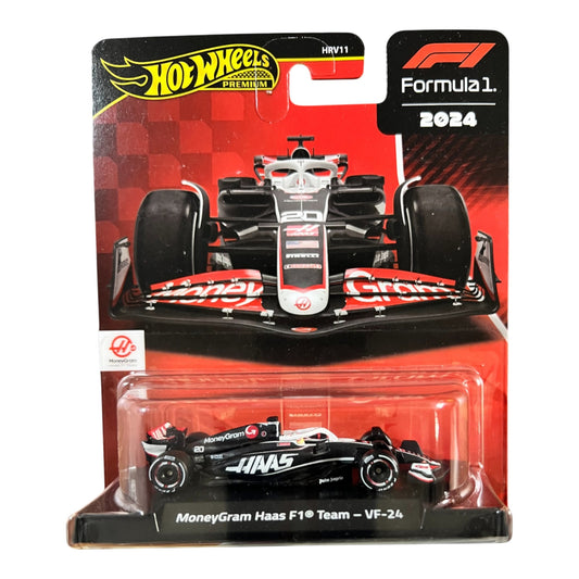 Hot Wheels Premium Formula 1 - MoneyGram HAAS F1 Team VF-24 (#20) - HRV11 Series (2025) Mattel